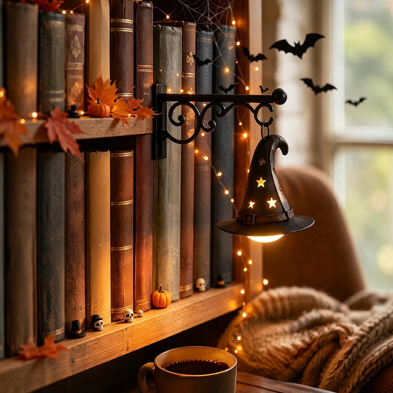 Lighting Decor For Home - โคมไฟชั้นวางหนังสือ โคมไฟตั้งโต๊ะห้องสมุด โคมไฟชั้นวางหนังสือขนาดเล็ก โคมไฟมุมอ่านหนังสือ ของตกแต่งมุมอ่านหนังสือสำหรับบ้าน