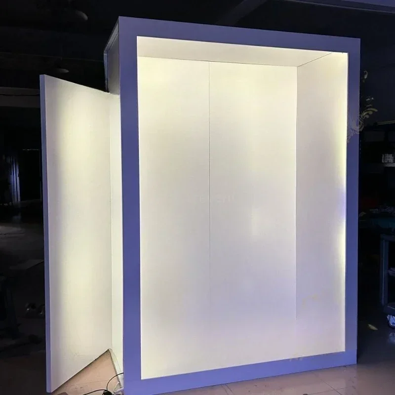 Lighting And Decor Magazine - งานแต่งงานการถ่ายภาพตกแต่ง PVC นิตยสาร Photo Booth กล่องฉากหลังเหตุการณ์