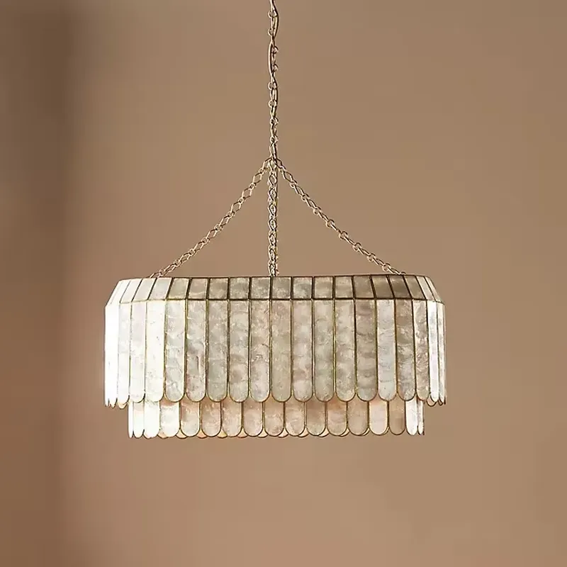 Lighting Decor For Room - โคมไฟระย้าสไตล์อเมริกันสมัยใหม่ สำหรับห้องรับประทานอาหาร ห้องนั่งเล่น โรงแรม ตกแต่งบ้าน สีทอง