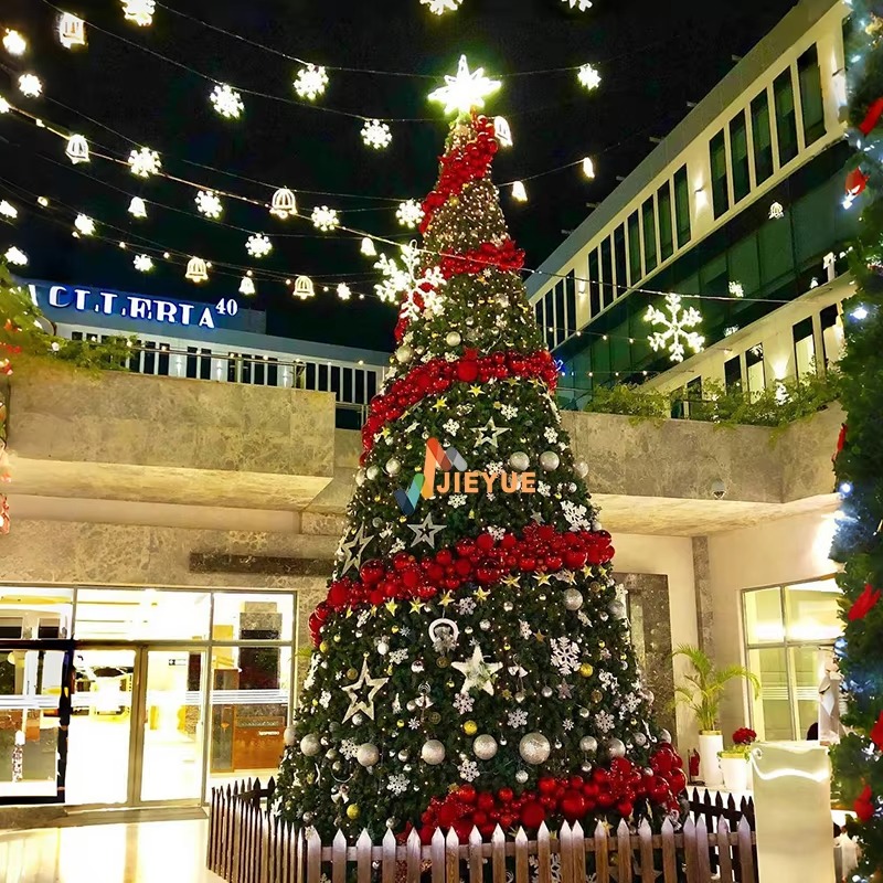 Lighting Tree Decor - ต้นคริสต์มาสประดิษฐ์คุณภาพสูงขนาดใหญ่สำหรับตกแต่งภายนอกอาคาร 5 เมตร 50 เมตร ไฟคริสต์มาสเชิงพาณิชย์ยอดนิยมสำหรับใช้งานกลางแจ้ง