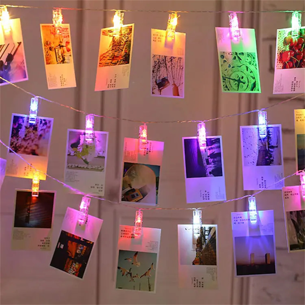 Lighting Room Decor Photo - ไฟประดับ LED แบบสายยาว 3 เมตร พร้อมคลิปหนีบรูปภาพ