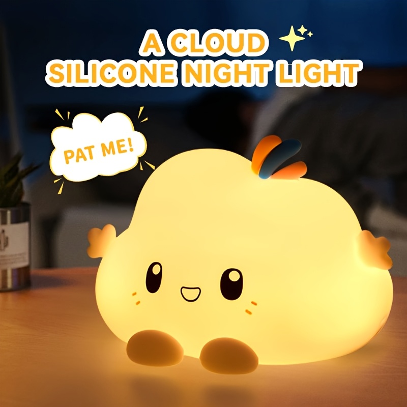 Lighting Decor For Home - ไฟกลางคืนแบบคลาวด์, ระบบควบคุมการหรี่แสงแบบสัมผัส, การชาร์จและการตั้งเวลา, สำหรับการตกแต่งบ้าน, ตัวเลือกของขวัญที่สมบูรณ์แบบ