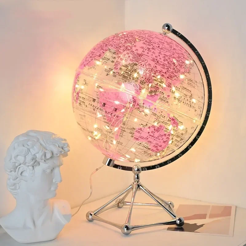 Lighting World Decor - ลูกโลกไฟ LED แฟลช, โคมไฟลูกโลกใส, ลูกโลกหมุนได้, ของตกแต่งร้านค้า,