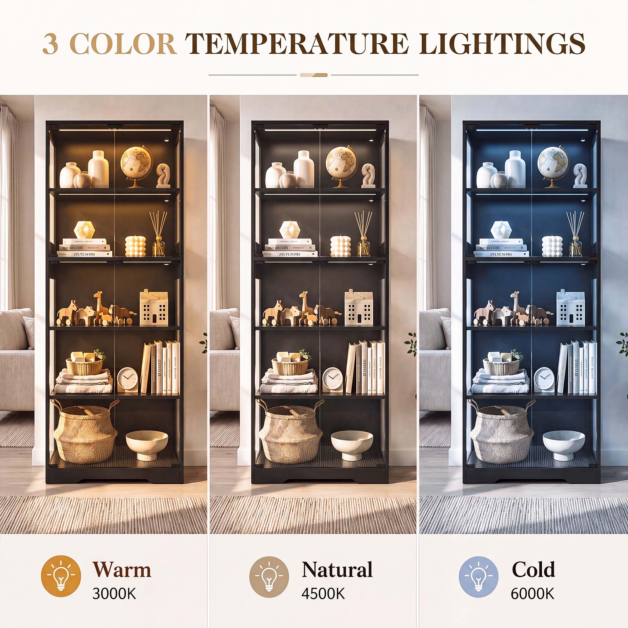 ตู้โชว์ 5 ชั้น TCGBKAF พร้อมปร - Lighting Decor For Home บทวิจารณ์และราคา