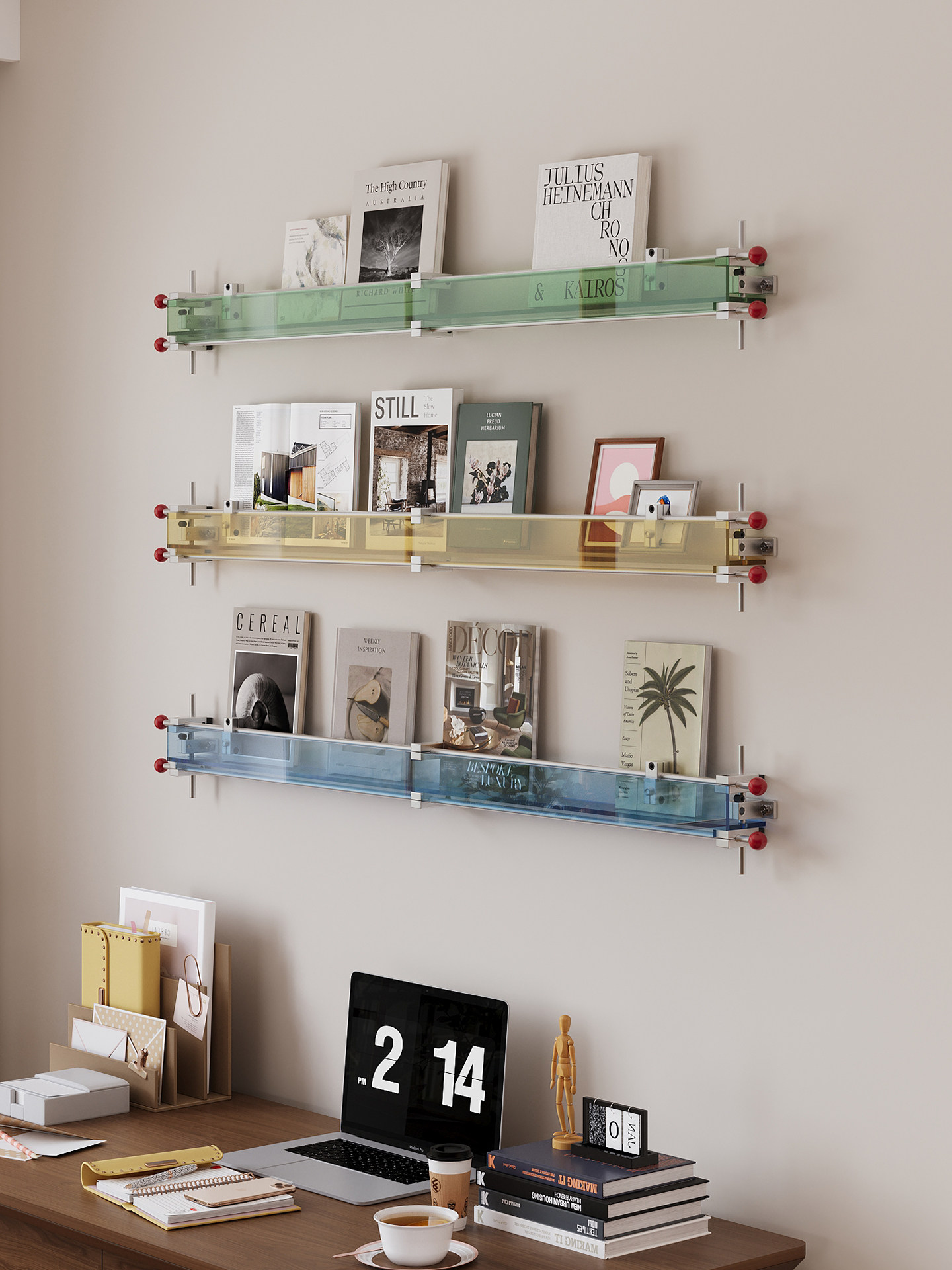 ชั้นวางนิตยสารอะคริลิคแบบติดผน - Lighting And Decor Magazine บทวิจารณ์และราคา