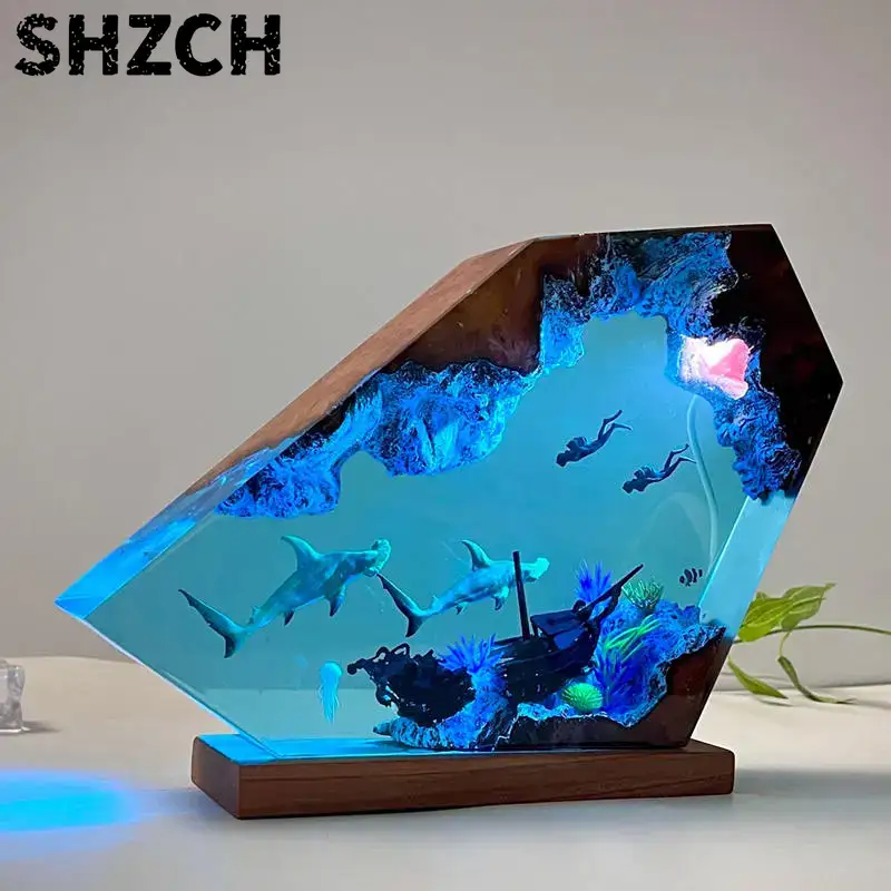 โคมไฟเรซิ่นรูปนักดำน้ำใต้ทะเล  - Lighting World Decor บทวิจารณ์และราคา