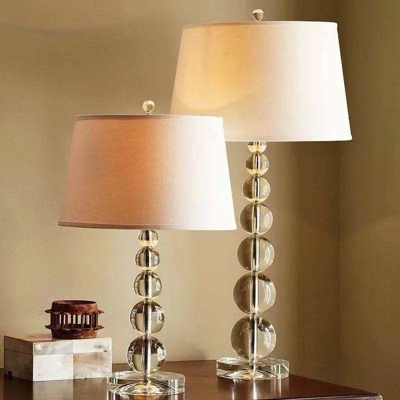 โคมไฟตั้งโต๊ะคริสตัลหรูหราสไตล - Lighting Room Decor Photo บทวิจารณ์และราคา