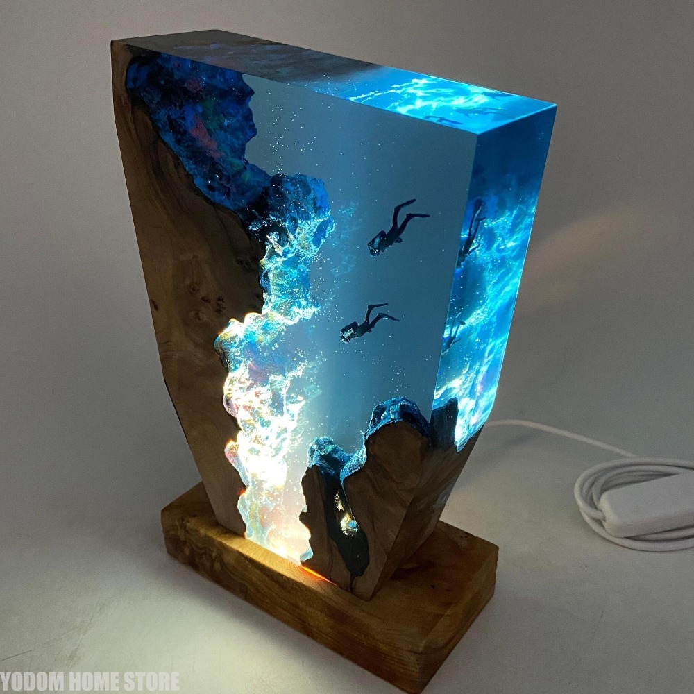 โคมไฟเรซิ่นรูปสิ่งมีชีวิตใต้ทะ - Lighting World Decor บทวิจารณ์และราคา