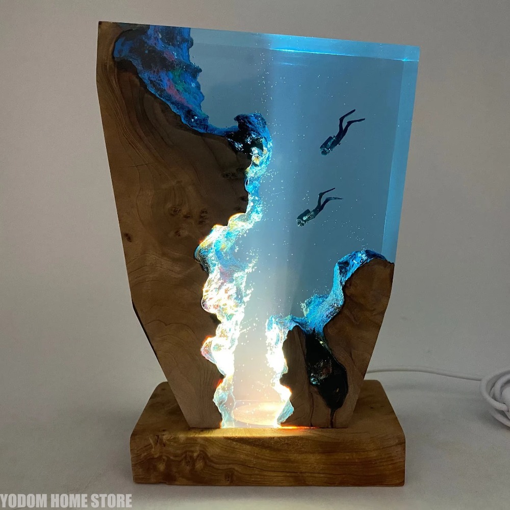 โคมไฟเรซิ่นรูปสิ่งมีชีวิตใต้ทะ - Lighting World Decor บทวิจารณ์และราคา
