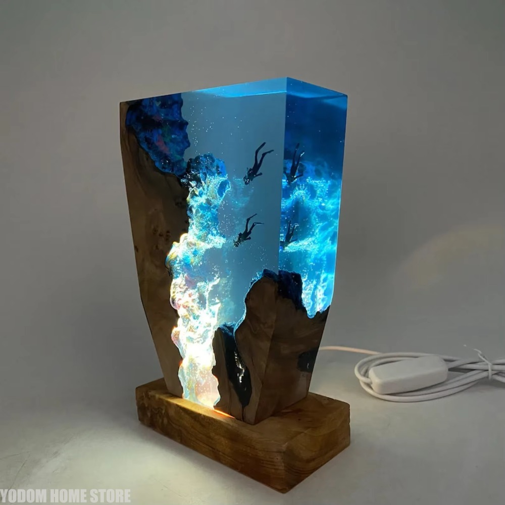โคมไฟเรซิ่นรูปสิ่งมีชีวิตใต้ทะ - Lighting World Decor บทวิจารณ์และราคา