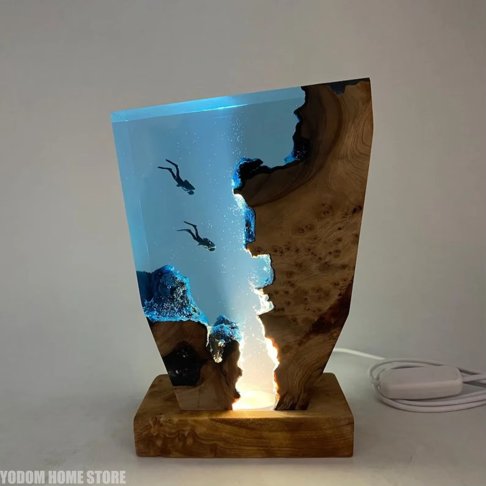 โคมไฟเรซิ่นรูปสิ่งมีชีวิตใต้ทะ - Lighting World Decor บทวิจารณ์และราคา