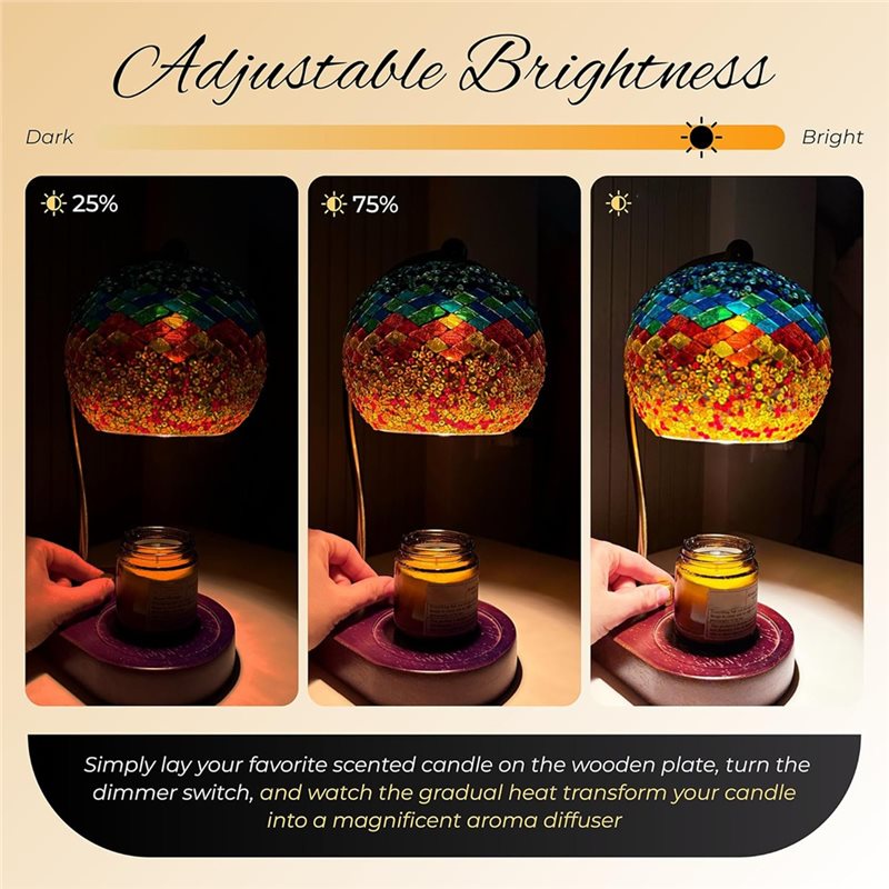A93Z โคมไฟอุ่นเทียนไฟฟ้าลายกระ - Wax Melter Electric บทวิจารณ์และราคา