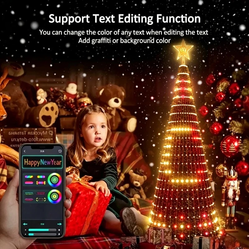 ไฟประดับยอดต้นคริสต์มาส RGB อั - Lighting Tree Decor บทวิจารณ์และราคา