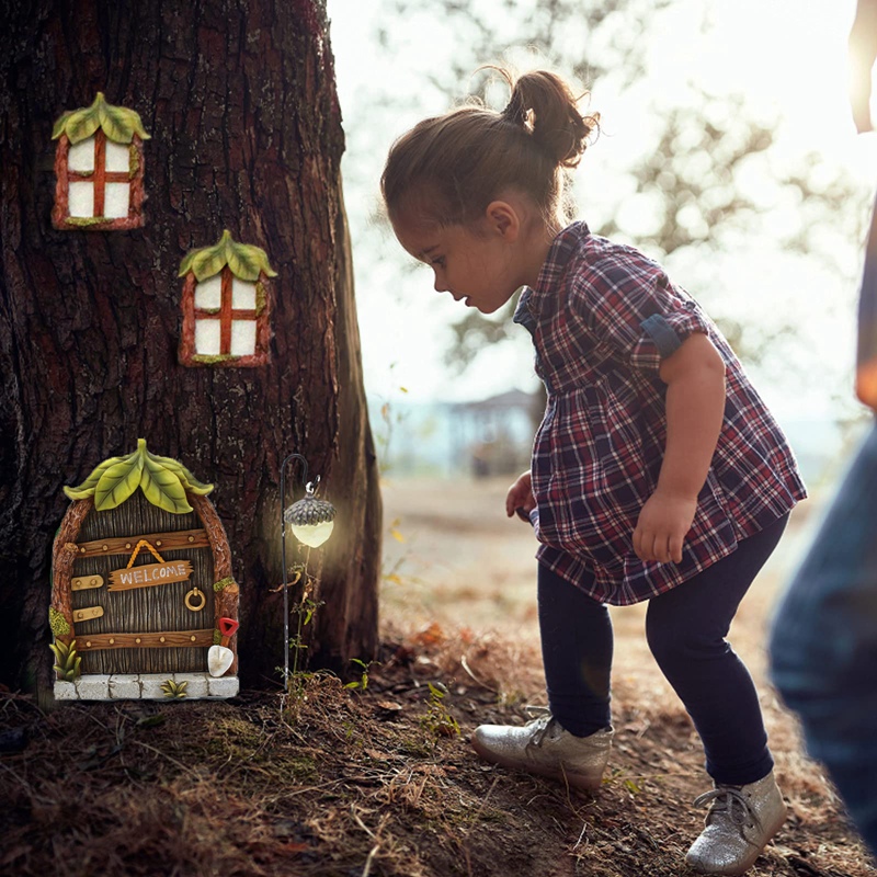 หน้าต่างและประตูบ้านนางฟ้าจิ๋ว - Home Decor Lighting Tree บทวิจารณ์และราคา