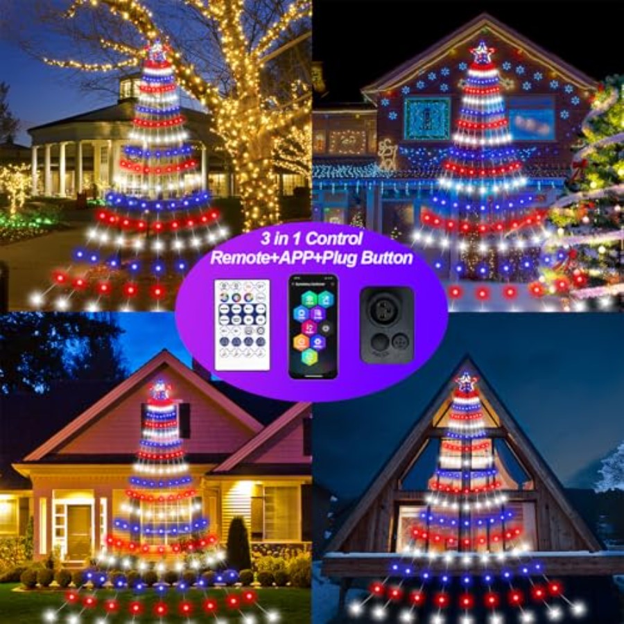 ไฟตกแต่งวันชาติอเมริกา Smart 4 - Lighting Tree Decor บทวิจารณ์และราคา