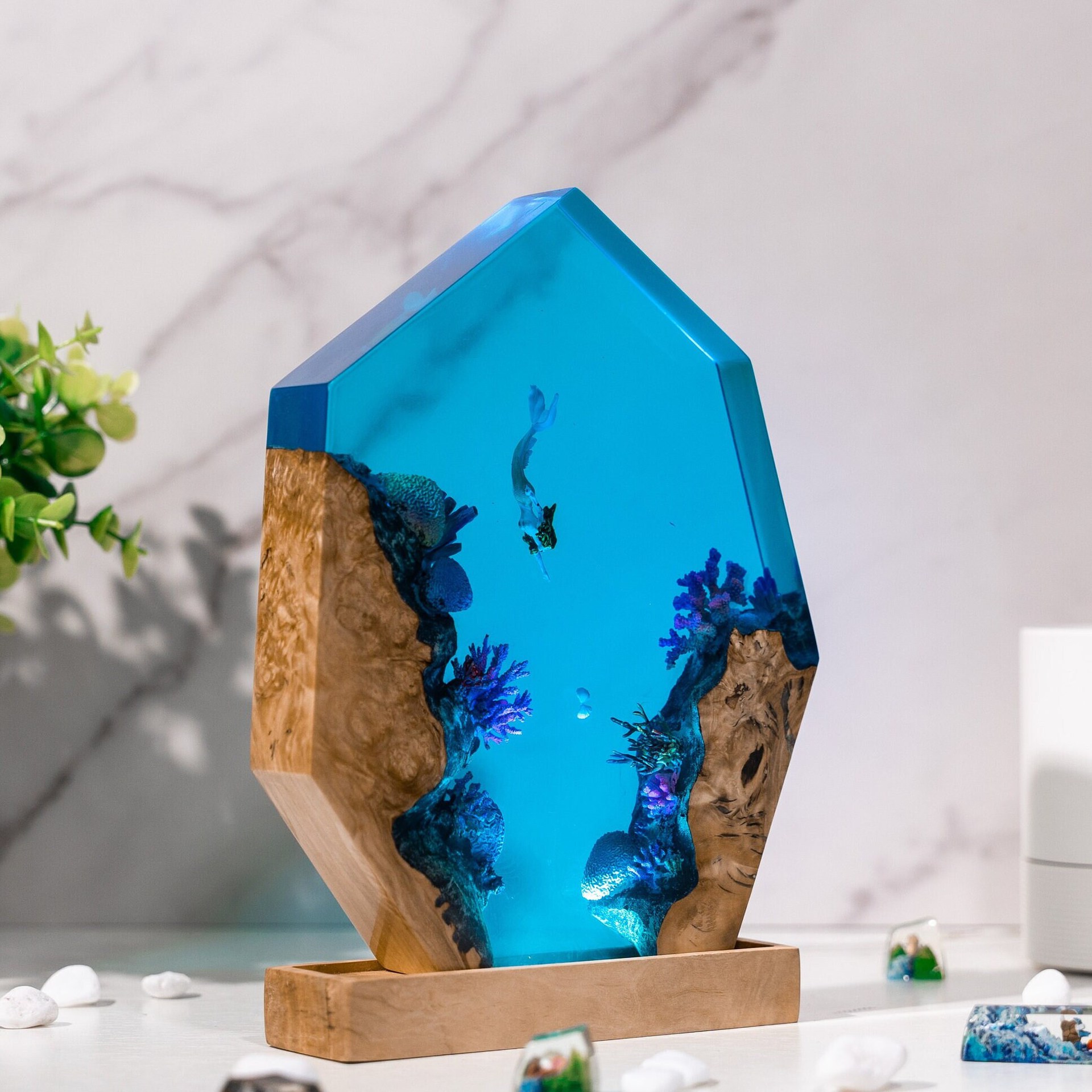 โคมไฟเรซิ่นแบบกำหนดเอง โคมไฟตั - Lighting World Decor บทวิจารณ์และราคา