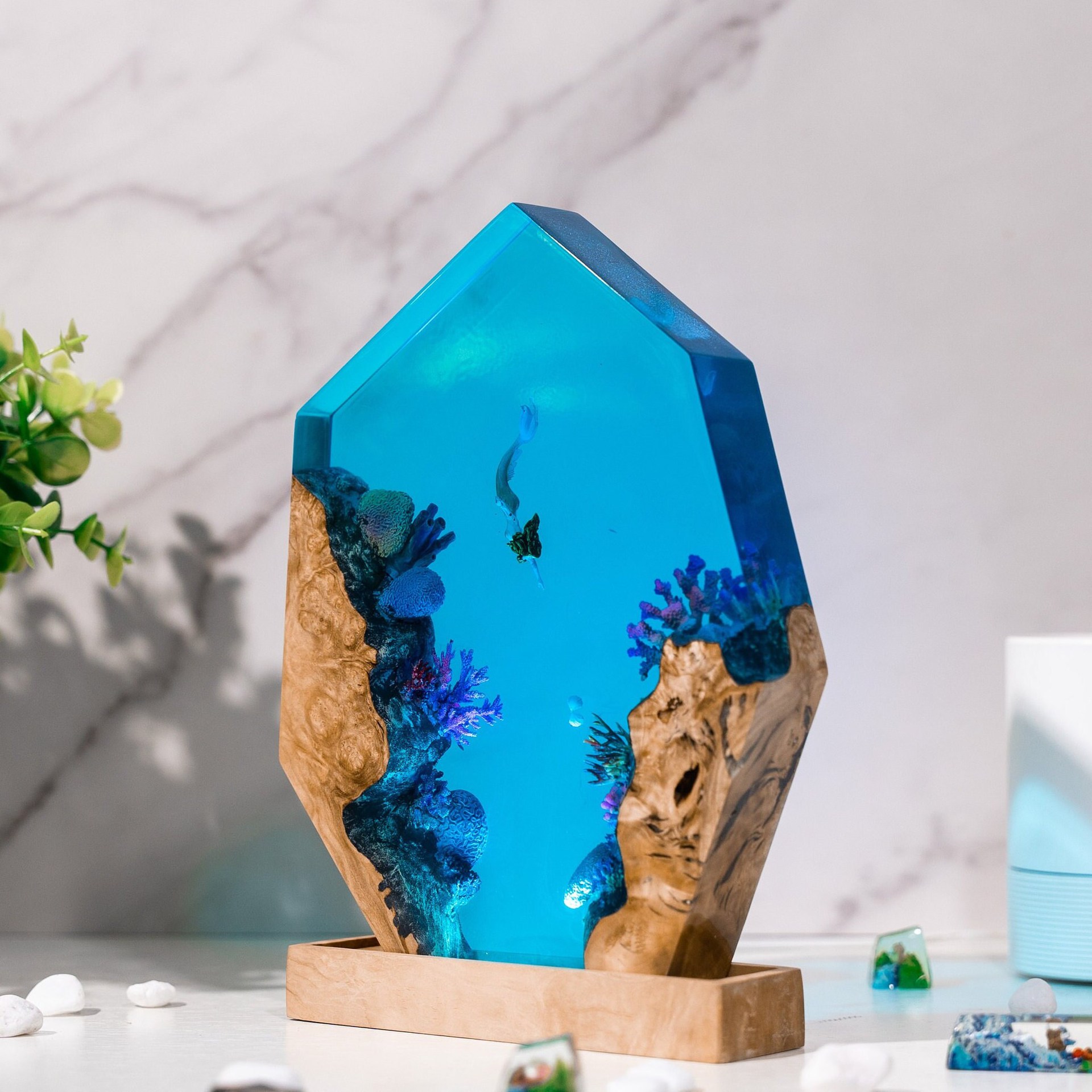 โคมไฟเรซิ่นแบบกำหนดเอง โคมไฟตั - Lighting World Decor บทวิจารณ์และราคา