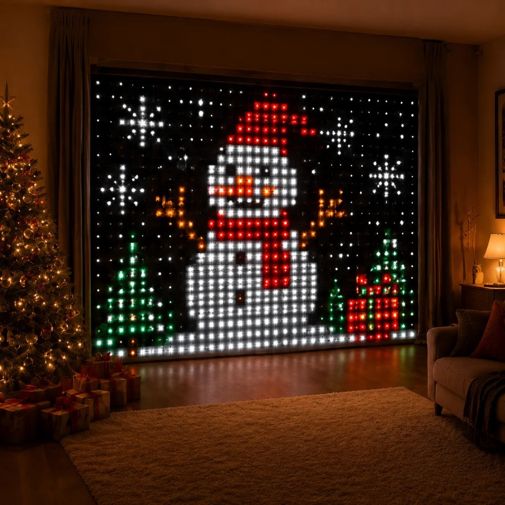 ไฟม่าน LED พิกเซล ควบคุมผ่านแอ - Lighting Decor For Home บทวิจารณ์และราคา