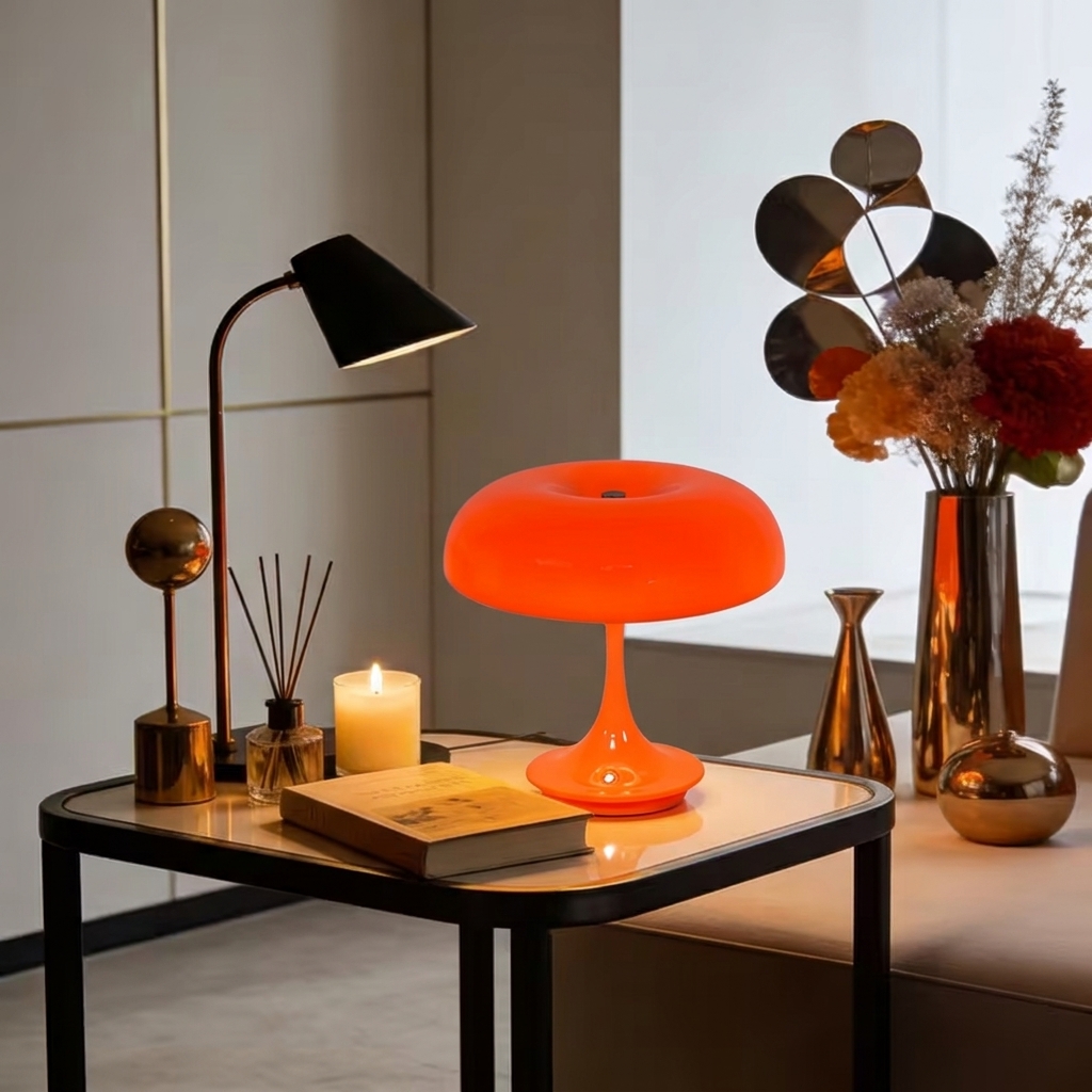 1/2PCS LED โคมไฟตั้งโต๊ะรูปเห็ - Mushroom Table Lamp บทวิจารณ์และราคา