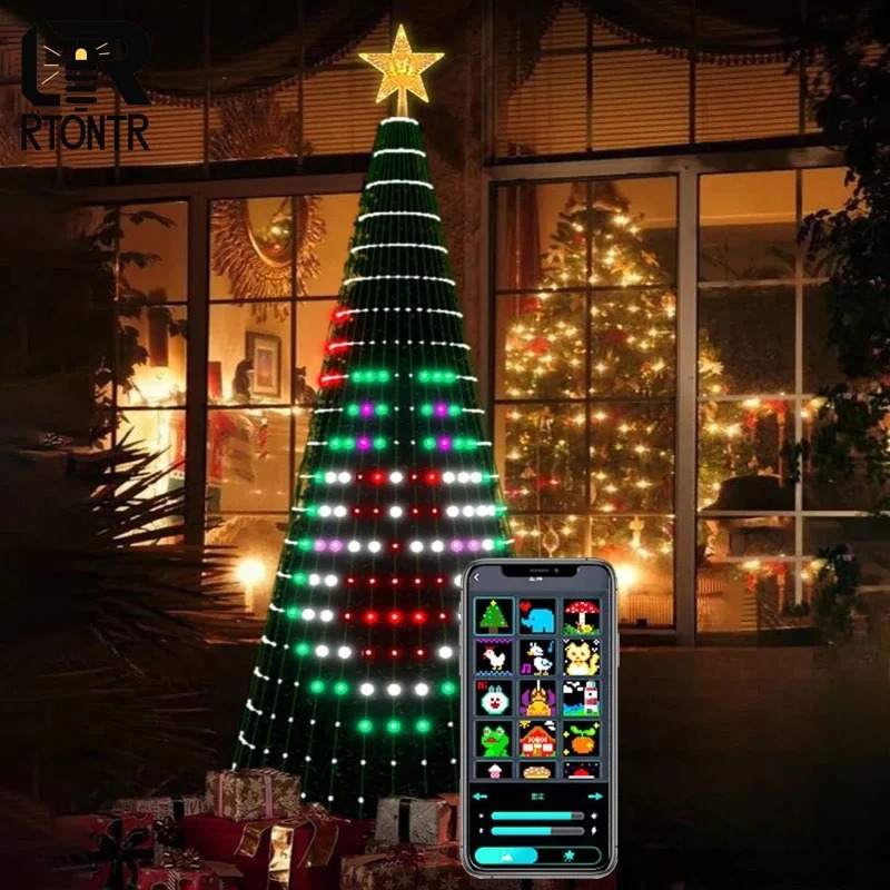 ไฟประดับต้นคริสต์มาสรูปดาว RGB - Lighting Tree Decor บทวิจารณ์และราคา