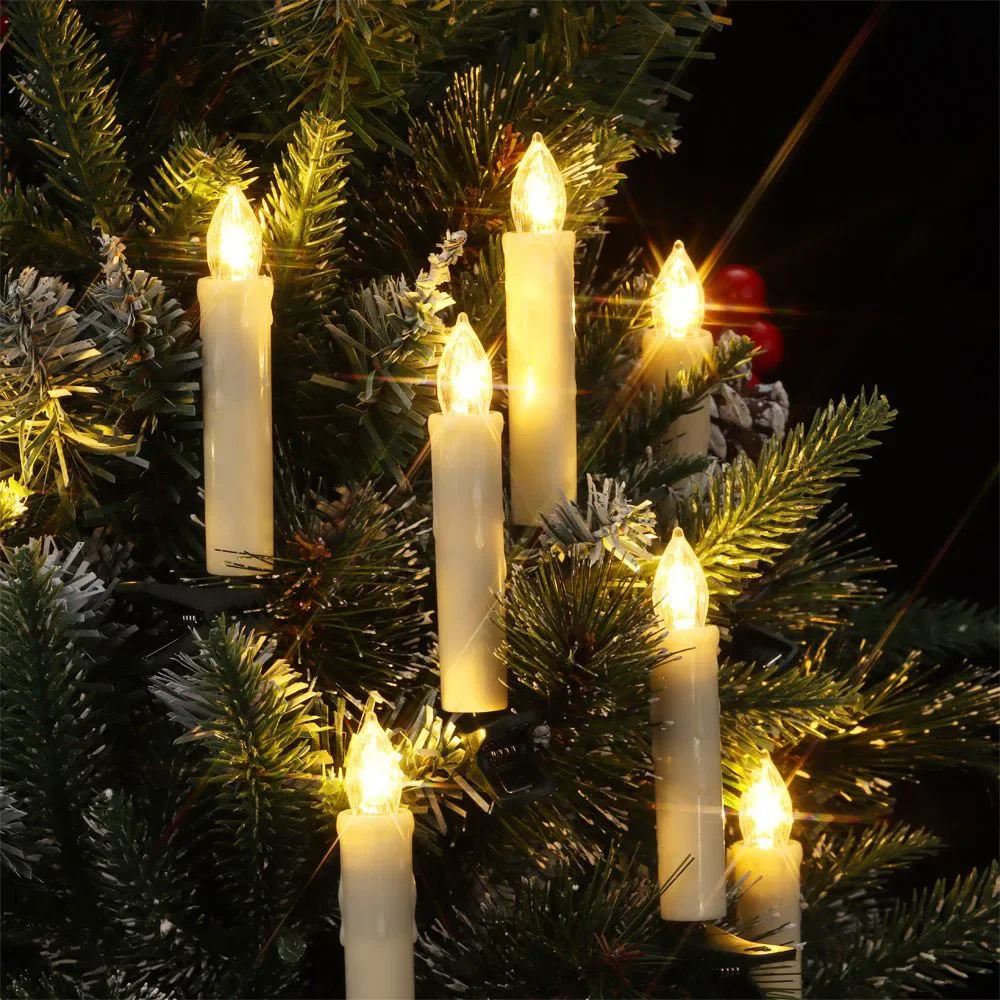 เทียนไร้เปลวไฟ 10/20LED พร้อมค - Home Decor Lighting Tree บทวิจารณ์และราคา