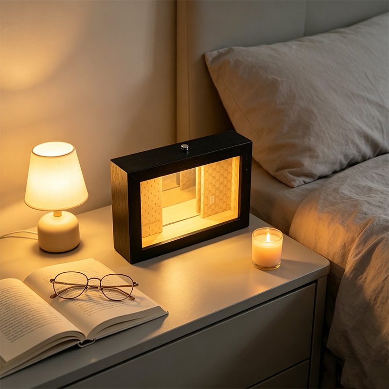 กรอบรูปกระจกอินฟินิตี้พร้อมไฟ  - Lighting Room Decor Photo บทวิจารณ์และราคา