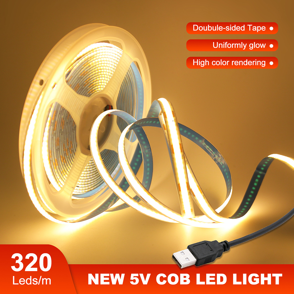 DC 5V COB ไฟ LED แถบ LED 320LE - Decor Lighting Hours บทวิจารณ์และราคา