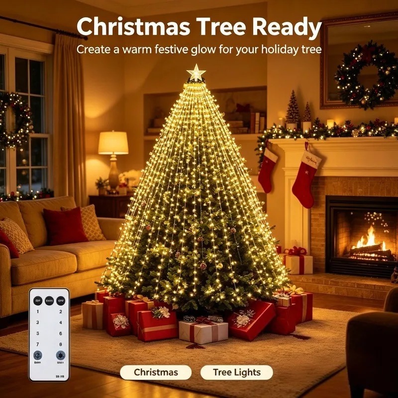 ไฟสาย LED USB กันน้ำ, 8 โหมดแส - Lighting Tree Decor บทวิจารณ์และราคา