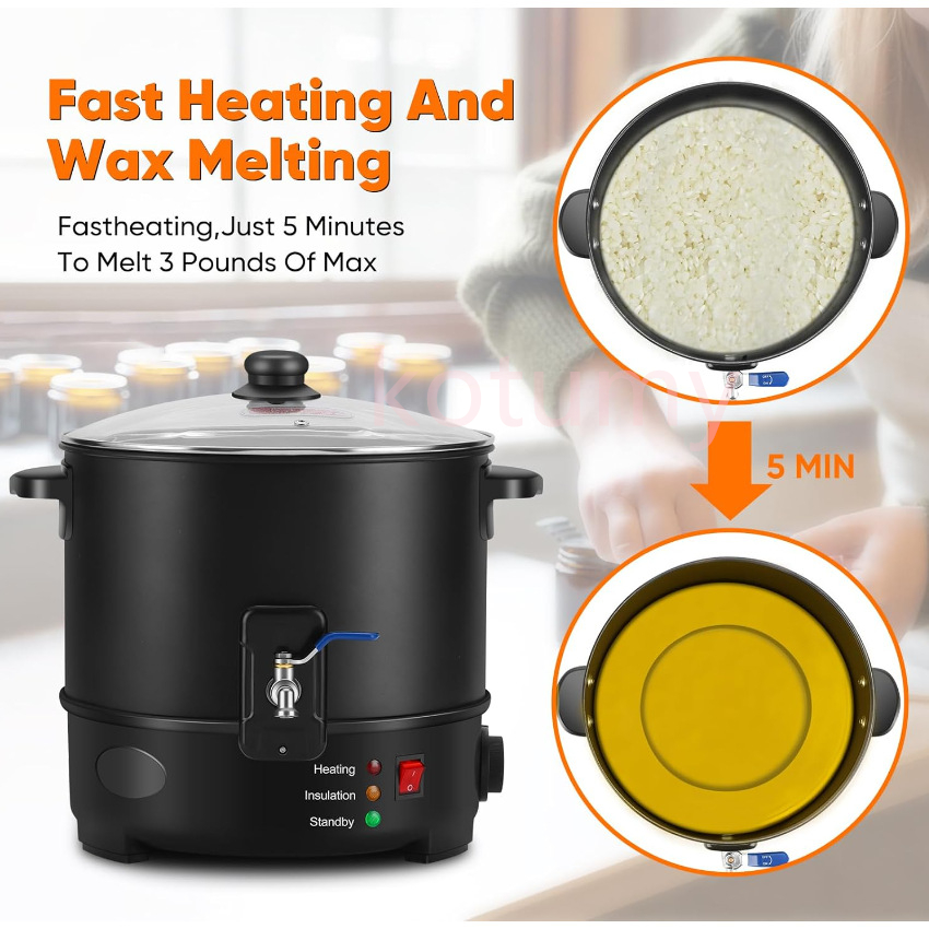 เครื่องทำเทียนขนาดเล็ก 6 ลิตร  - Wax Melter Electric บทวิจารณ์และราคา