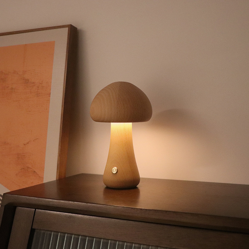 โคมไฟกลางคืนทำจากไม้ claeted ส - Mushroom Table Lamp บทวิจารณ์และราคา