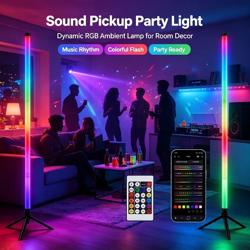 โคมไฟตั้งพื้น RGB ขนาด 120 ซม. - Lighting Decor For Room บทวิจารณ์และราคา