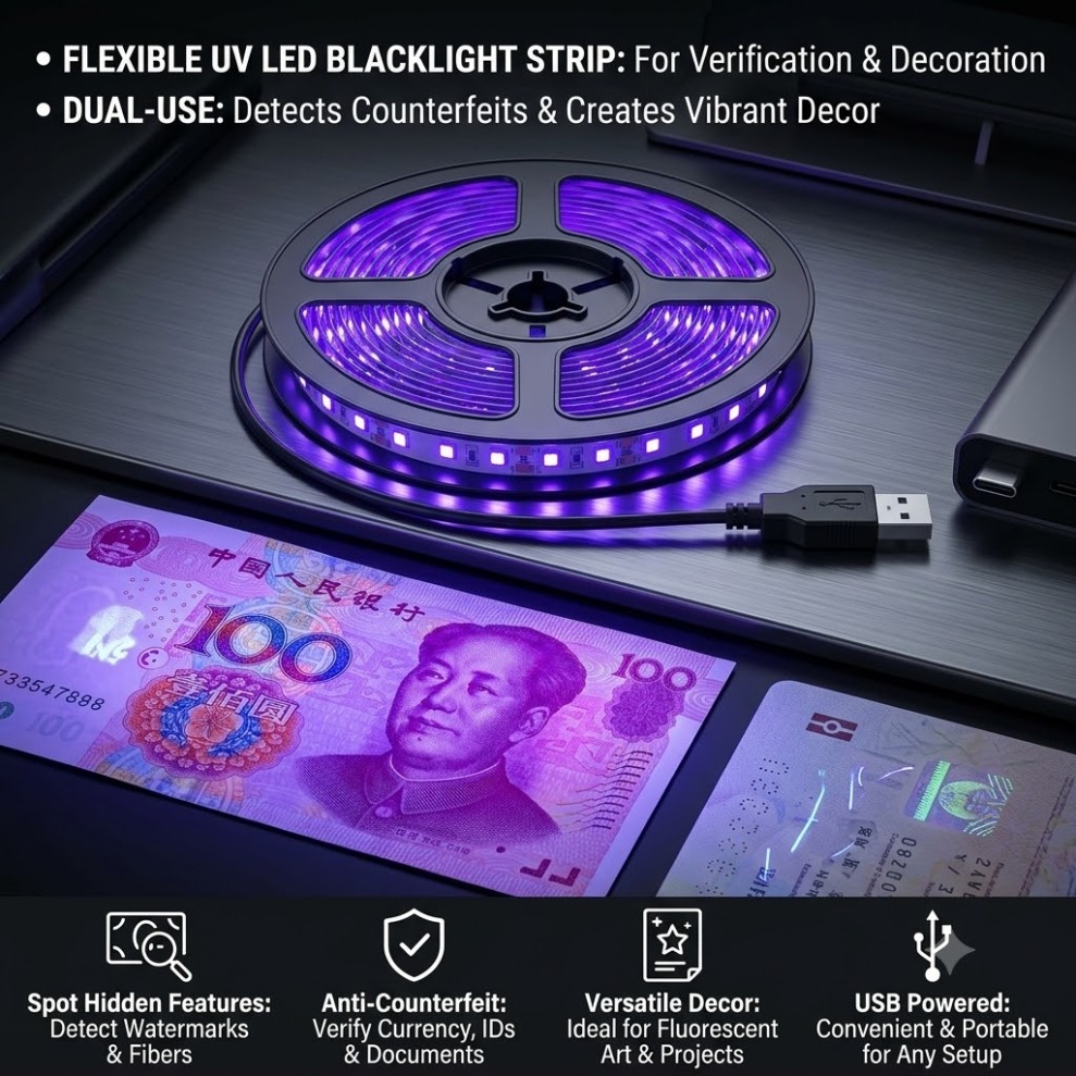 แถบไฟ LED UV SMD2835 DC5V 395- - Decor Lighting Hours บทวิจารณ์และราคา