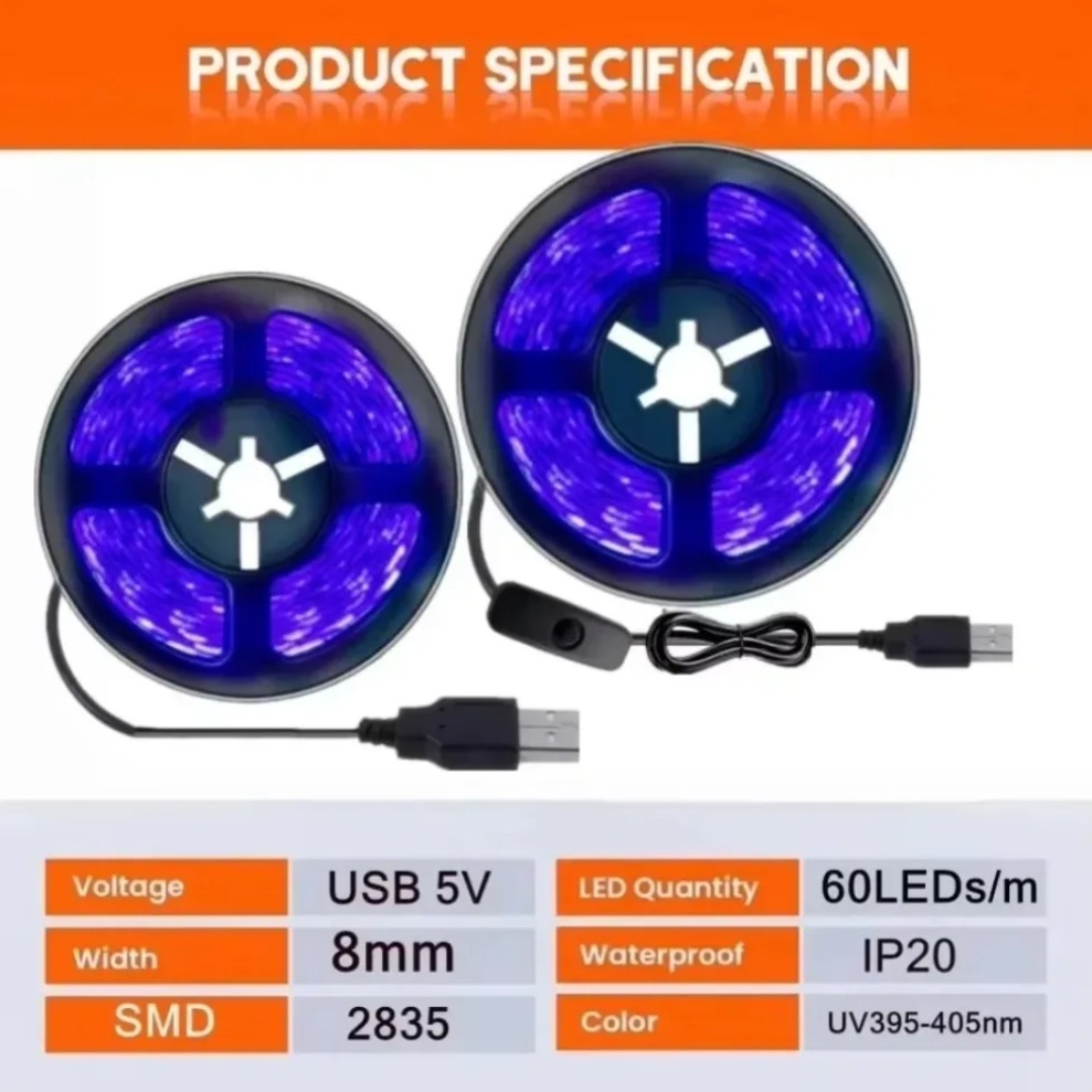 แถบไฟ LED UV SMD2835 DC5V 395- - Decor Lighting Hours บทวิจารณ์และราคา