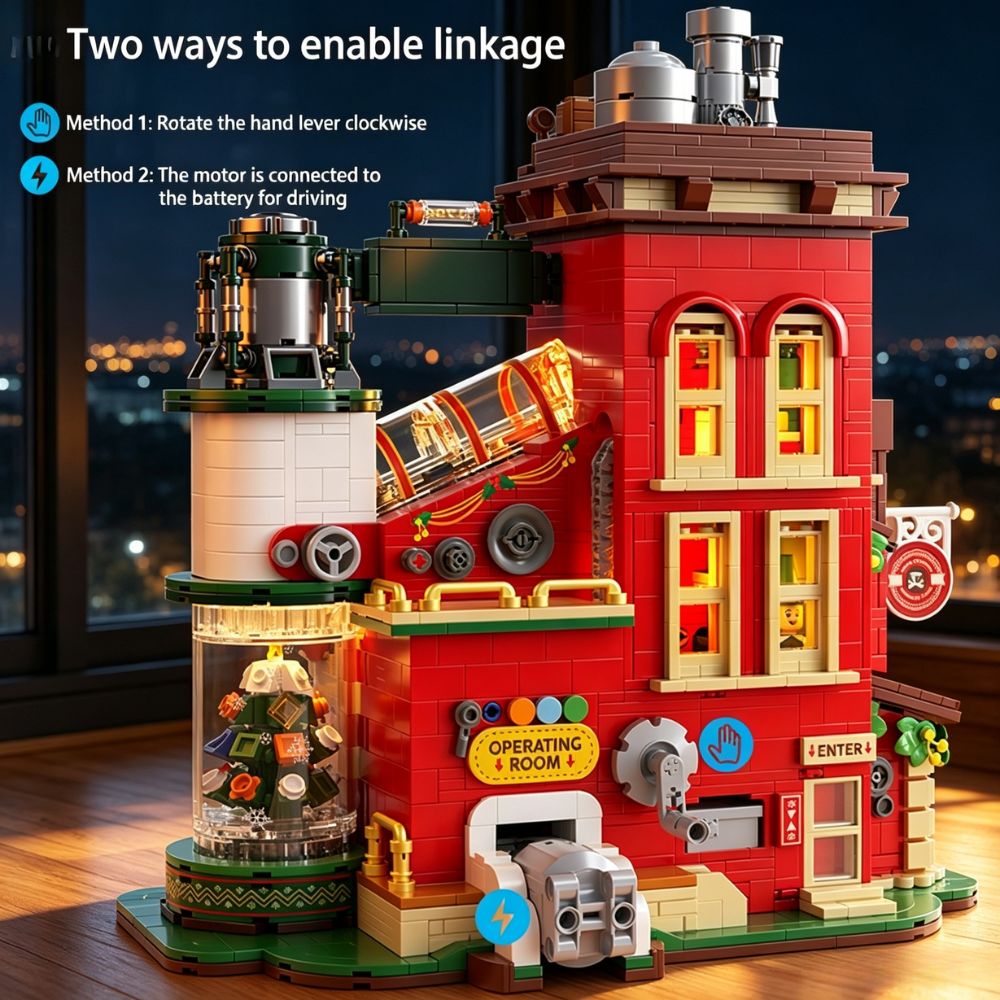 KAVOWORLD ชุดตัวต่อของเล่น 277 - Santa'S Elves Holiday Lighting & Decor Llc บทวิจารณ์และราคา