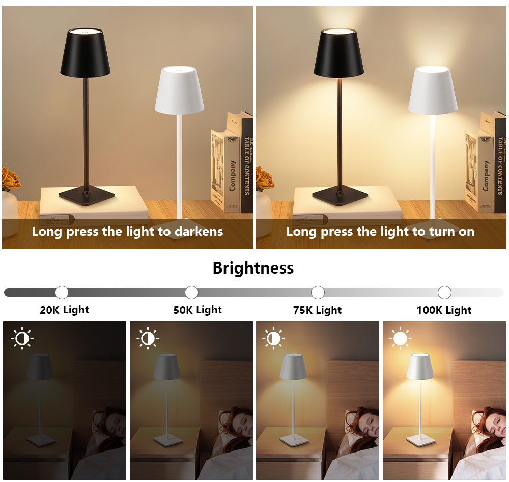 ไฟ LED แบบชาร์จไฟได้ โคมไฟตั้ง - Lighting Decor Bedroom บทวิจารณ์และราคา