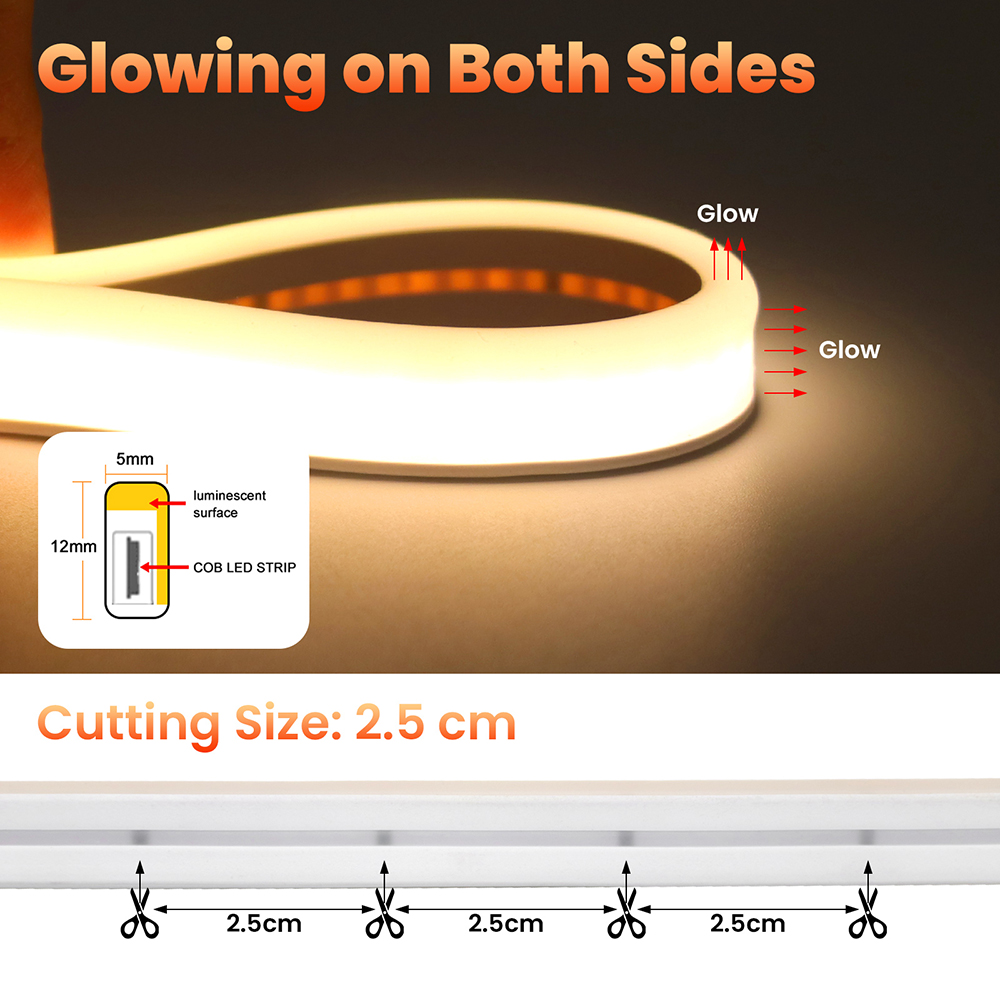 ไฟเส้น LED แบบ COB พลังงานแสงอ - Decor Lighting Hours บทวิจารณ์และราคา