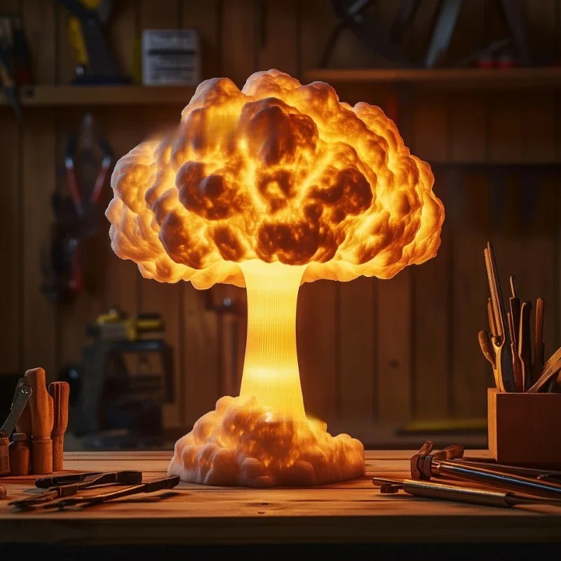โคมไฟตั้งโต๊ะรูปเห็ดอะตอมทำจาก - Mushroom Table Lamp บทวิจารณ์และราคา